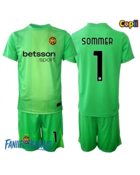 Inter Milan Yann Sommer #1 Portarii Echipament de Fotbal Replică 2025-26 Copii Treilea (+ Șorturi)